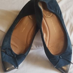 Vince Camuto suede Deep blue flat + free dust bag